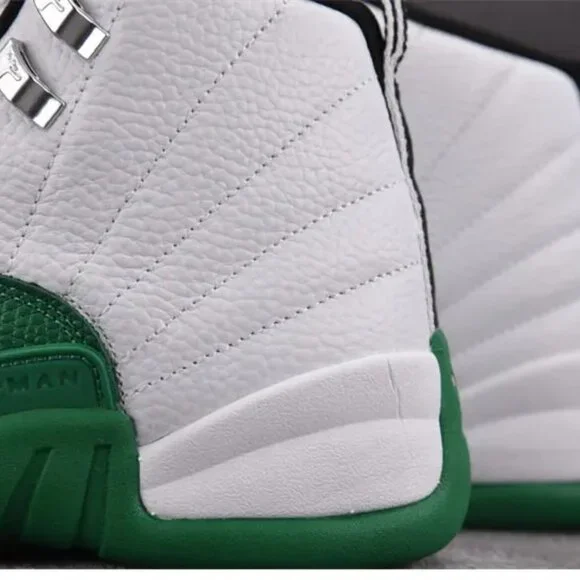 White & Green High Top Basketball Style Sneakers – Comfortable Streetwear Casual - Picture 9 of 9